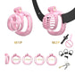 Male Micro Chastity Cage with Soft Urethral Catheter and 4 Size Penis Ring Ascetic Bondage Cock Cage Anti-Cheating Sissy Sex Toy