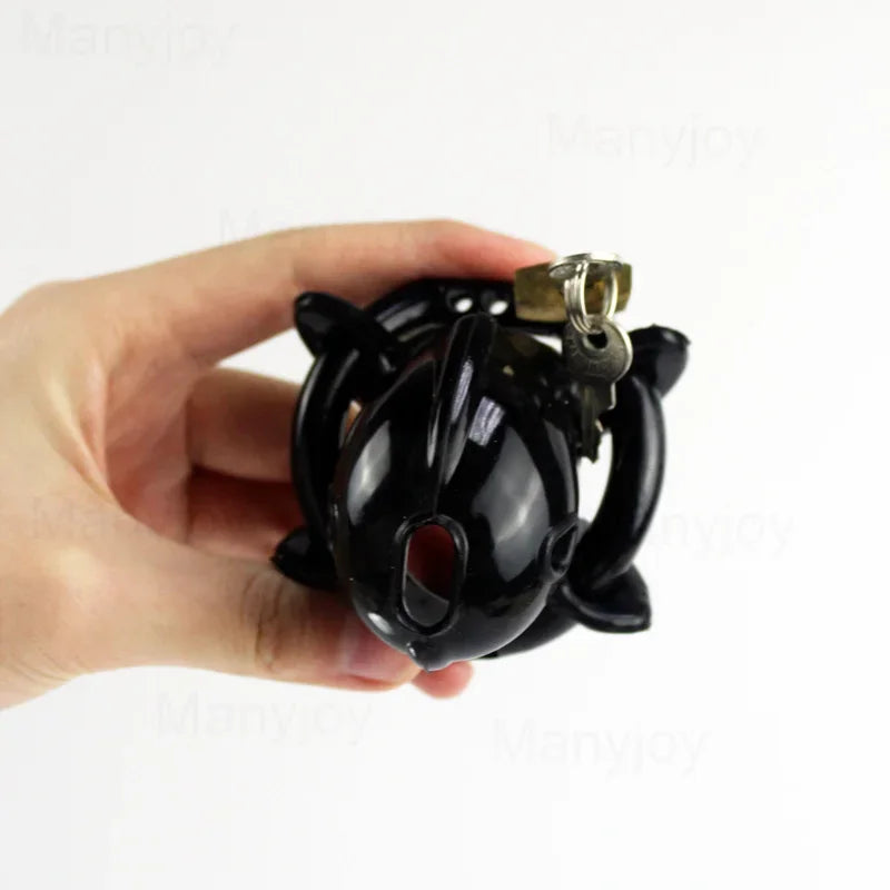 Male Nub Silicone Small Chastity Device Penis Lock Cage Cock Ring Adjust Slave Bondage Restraint Chastity Belt Sex Toys for Men