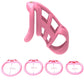 Male Penis Chastity Cage Set Mini Small Long Bird Chastity Cage With 4 Cock Rings Penis Lock Bondage Slave Man Sex Toy
