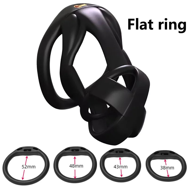 Male Penis Chastity Cage Set Mini Small Long Bird Chastity Cage With 4 Cock Rings Penis Lock Bondage Slave Man Sex Toy