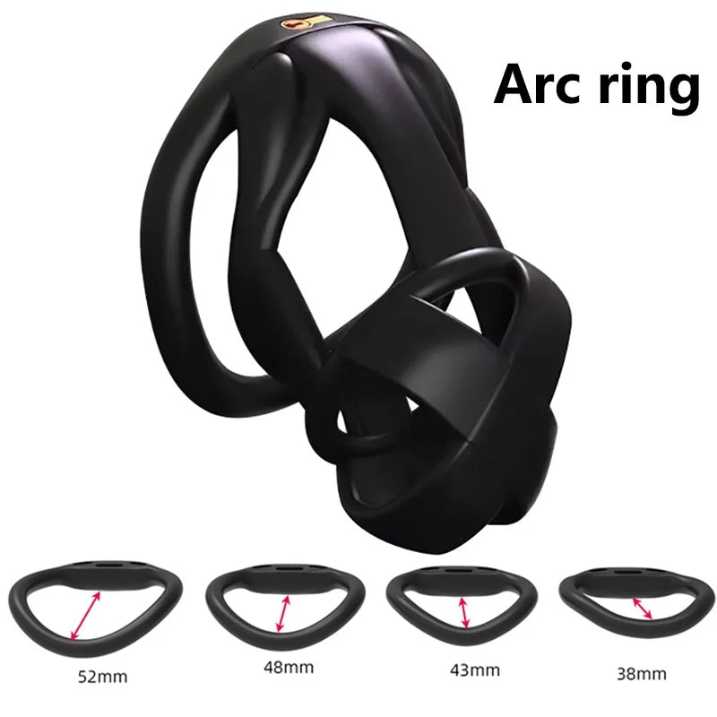 Male Penis Chastity Cage Set Mini Small Long Bird Chastity Cage With 4 Cock Rings Penis Lock Bondage Slave Man Sex Toy