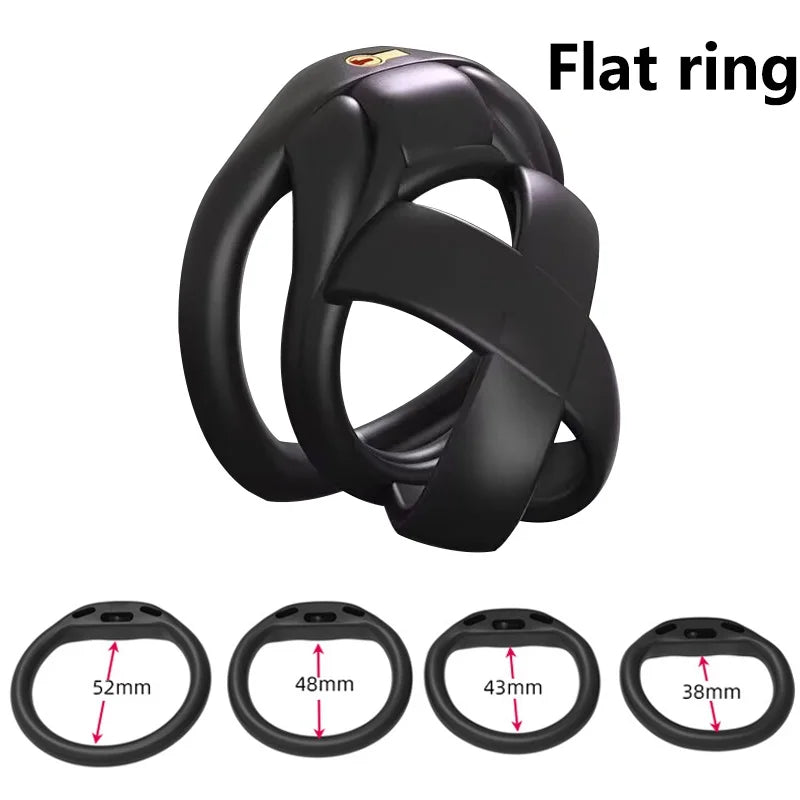 Male Penis Chastity Cage Set Mini Small Long Bird Chastity Cage With 4 Cock Rings Penis Lock Bondage Slave Man Sex Toy