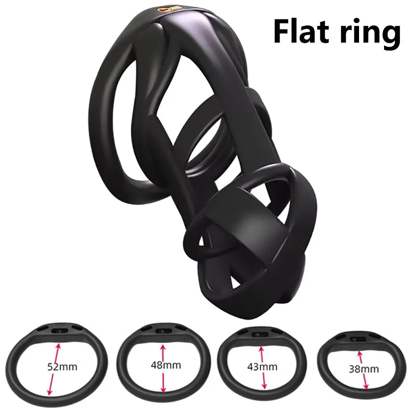 Male Penis Chastity Cage Set Mini Small Long Bird Chastity Cage With 4 Cock Rings Penis Lock Bondage Slave Man Sex Toy