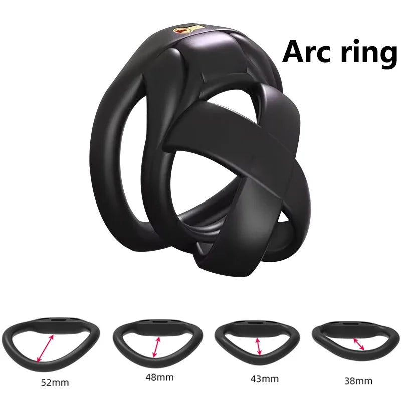 Male Penis Chastity Cage Set Mini Small Long Bird Chastity Cage With 4 Cock Rings Penis Lock Bondage Slave Man Sex Toy