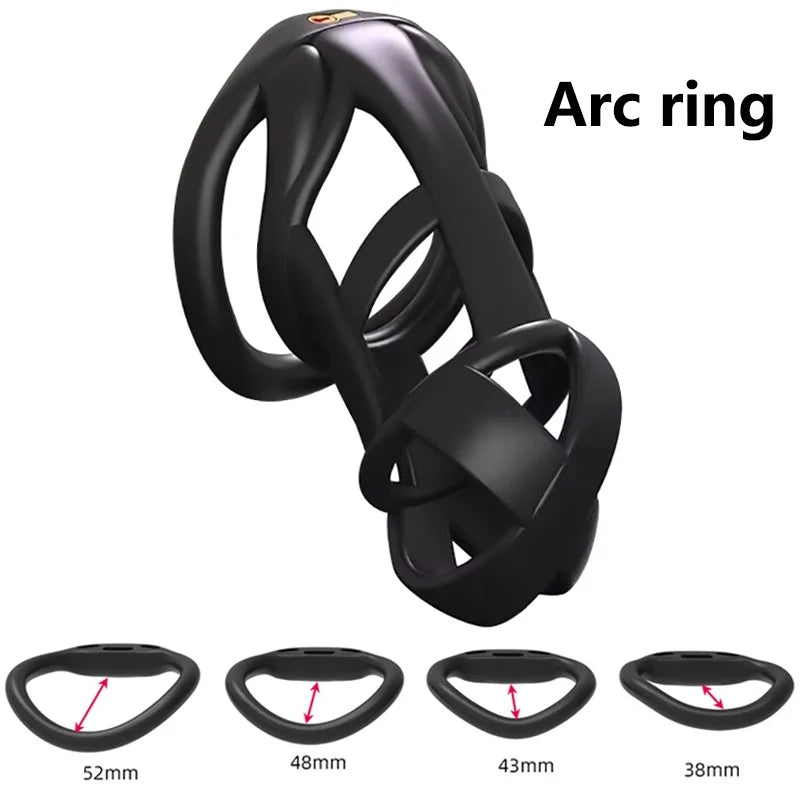 Male Penis Chastity Cage Set Mini Small Long Bird Chastity Cage With 4 Cock Rings Penis Lock Bondage Slave Man Sex Toy