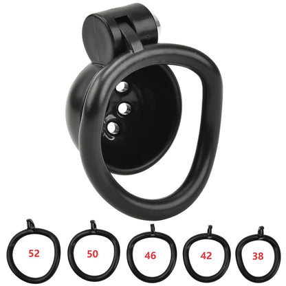 Male Penis Chastity Cage Set Small Bird Chastity Cage Belt With 5 Size Padlock Cock Ring Penis Lock Bondage Slave Man Sex Toy