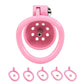 Male Penis Chastity Cage Set Small Bird Chastity Cage Belt With 5 Size Padlock Cock Ring Penis Lock Bondage Slave Man Sex Toy