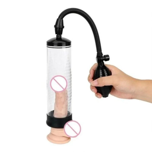 Male Penis Extender Enlargement Stretcher Accessory Vacuum Pump Sleeve Cylinders Sex Toy Erotic Adult Game Sexy Products