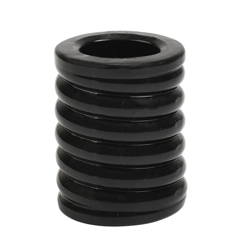 Male Penis Lock Cock Ring Bondage Erection Ball Ring Delay Ejaculation Reusable Enlargement Ball Stretcher Sex Toy For Man