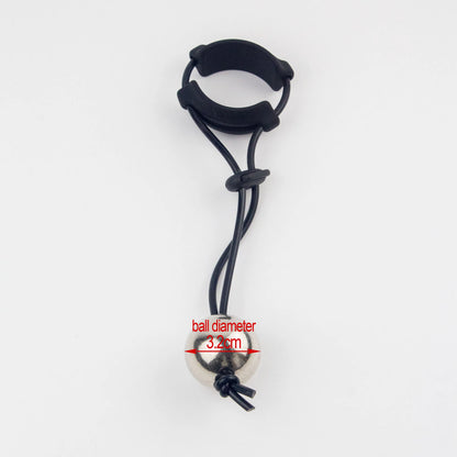 Male Penis Ring Exercise Device Weight Sex Masturbator Stimulate Enlargement Stretcher Ball Semen Lock Adult SexToys for Men 18+