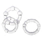 Male Penis Sleeve Dual Cock Rings Delay Ejaculation Nozzle Penis Rings Enlargement Reusable Cockring Sex Toys for Men Adults