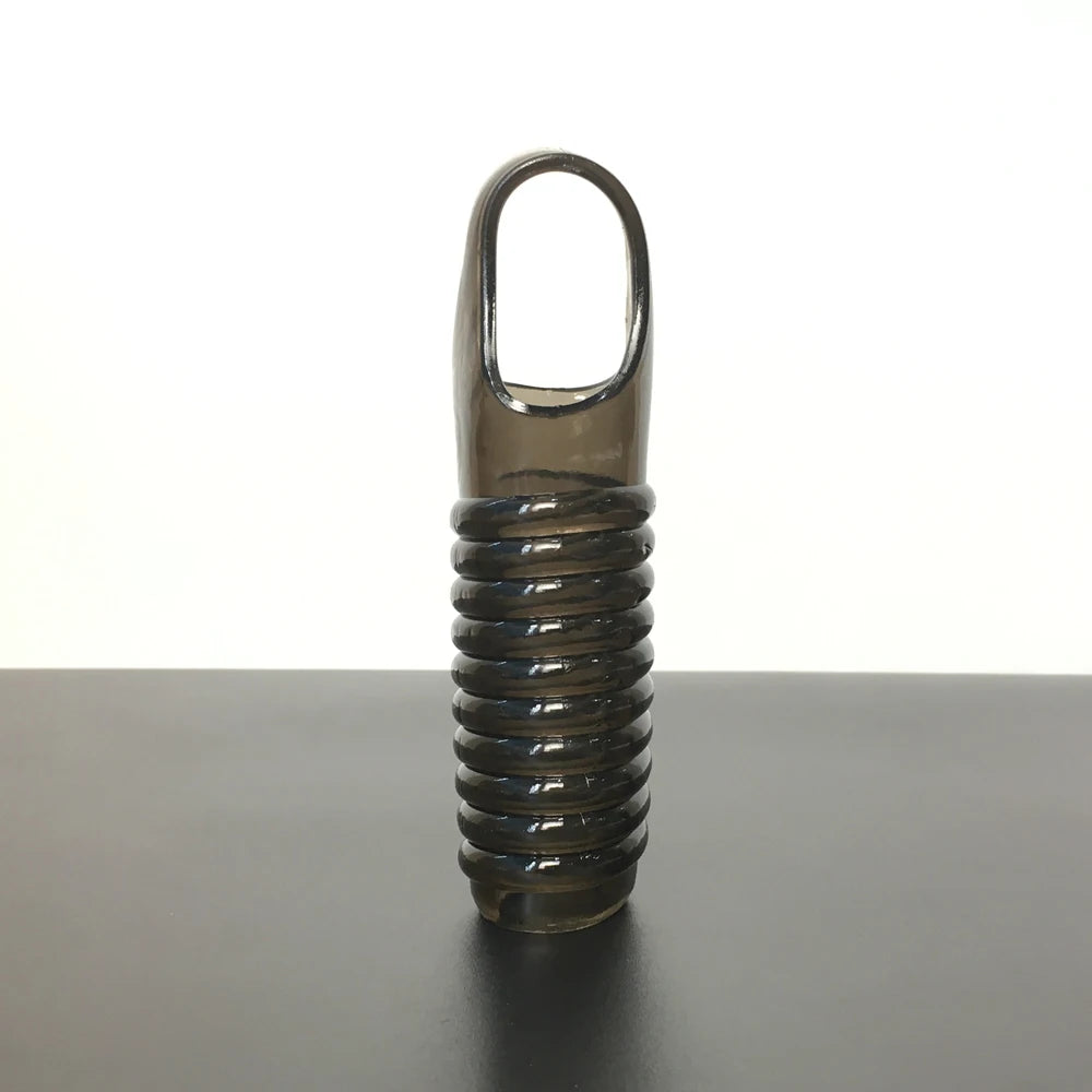 Male Penis Sleeve Dual Cock Rings Delay Ejaculation Nozzle Penis Rings Enlargement Reusable Cockring Sex Toys for Men Adults