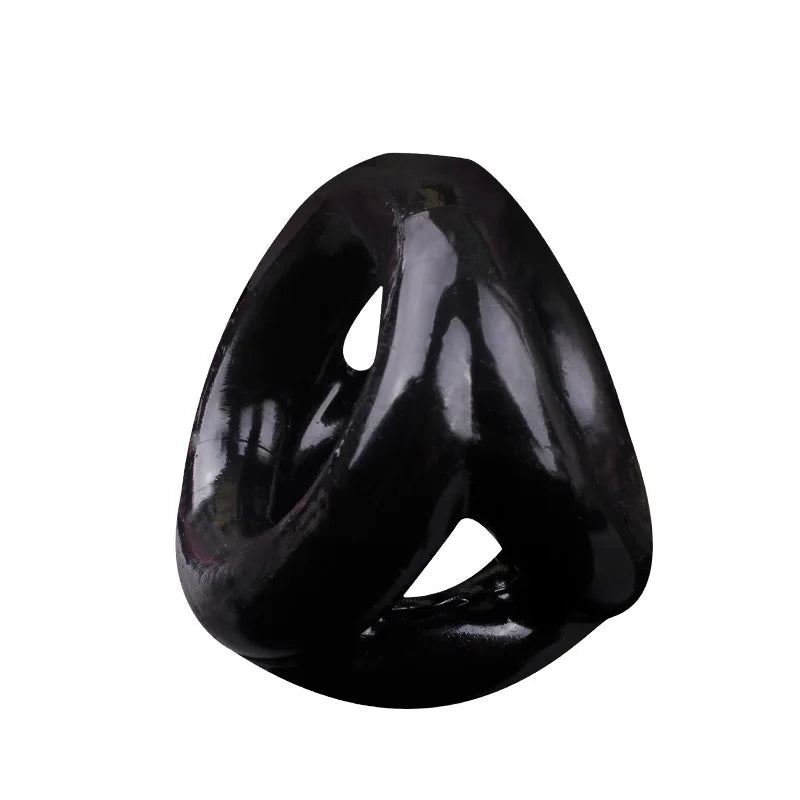 Male Penis Sleeve Dual Cock Rings Delay Ejaculation Nozzle Penis Rings Enlargement Reusable Cockring Sex Toys for Men Adults