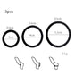 Male Penis Sleeve Dual Cock Rings Delay Ejaculation Nozzle Penis Rings Enlargement Reusable Cockring Sex Toys for Men Adults