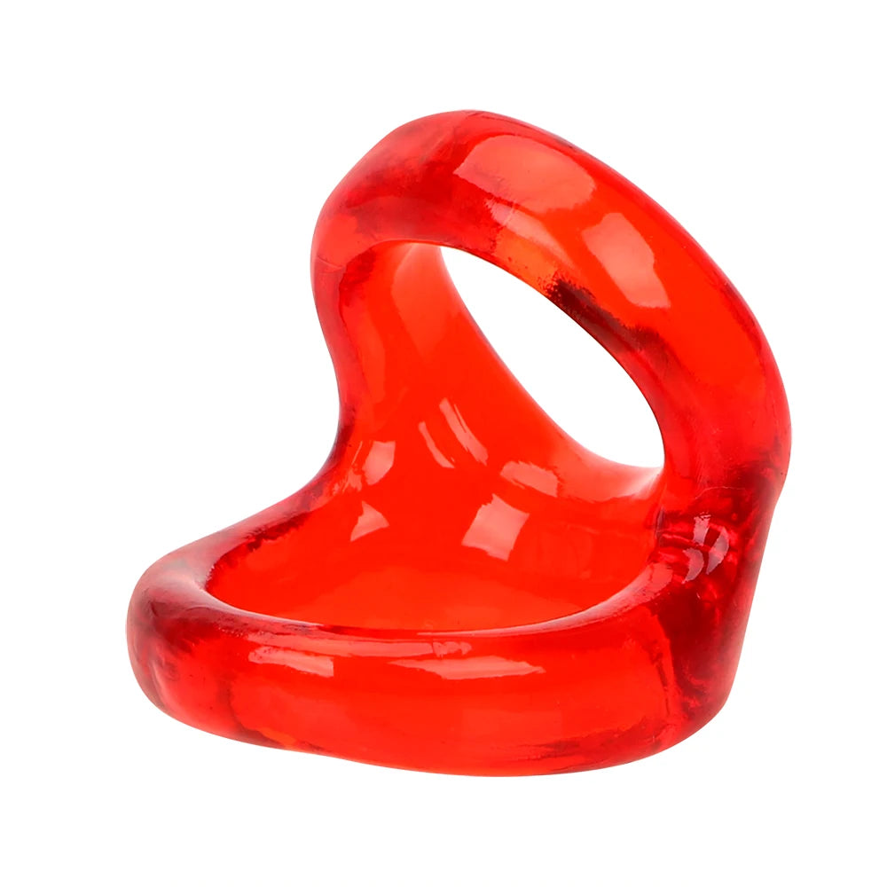 Male Penis Sleeve Dual Cock Rings Delay Ejaculation Nozzle Penis Rings Enlargement Reusable Cockring Sex Toys for Men Adults