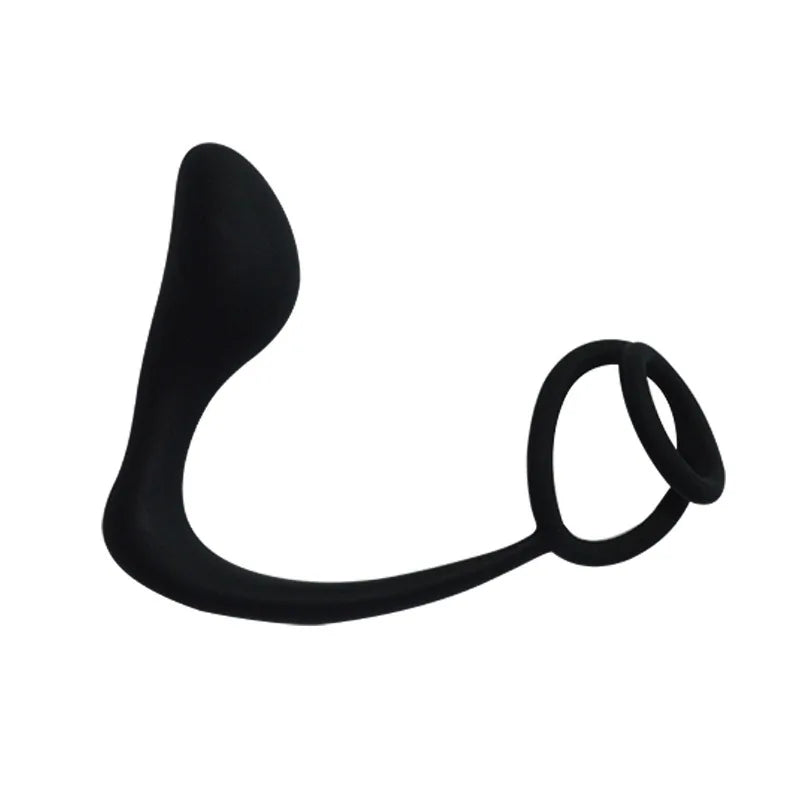 Male Prostate Anal Plug Silicone Waterproof Massager Stimulator Delay Ejaculation Cock Ring Sex Shp Toys for Couple Women Men