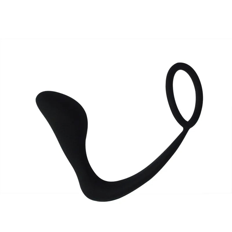 Male Prostate Anal Plug Silicone Waterproof Massager Stimulator Delay Ejaculation Cock Ring Sex Shp Toys for Couple Women Men