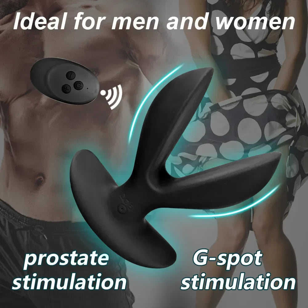 Male Prostate Massager Wearable Anal Plug Wireless Vibrating Dildo Butt Plug Dilator Male Masturbation Tools Adult Supplies