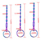 Male Rainbow Stainless Steel Penis Plug Set Man Urethral Catheter Dilator Metal Penis Plug Set Stick Insert Sex Toy