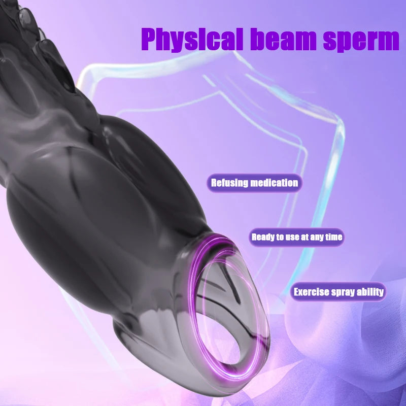 Male Reusable Penis Sleeve Testis Bondage Penis Ring Extender Reusable Condoms Erotic Sex Toys For Men 4 Types