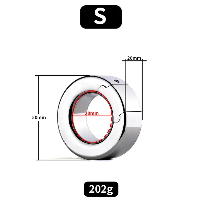 Male Rings Penis Lock Cock Ring Metal Penis Sex Toys For Men Ball Stretcher Delay Stainless Steel Penis Rings Scrotal Restraint