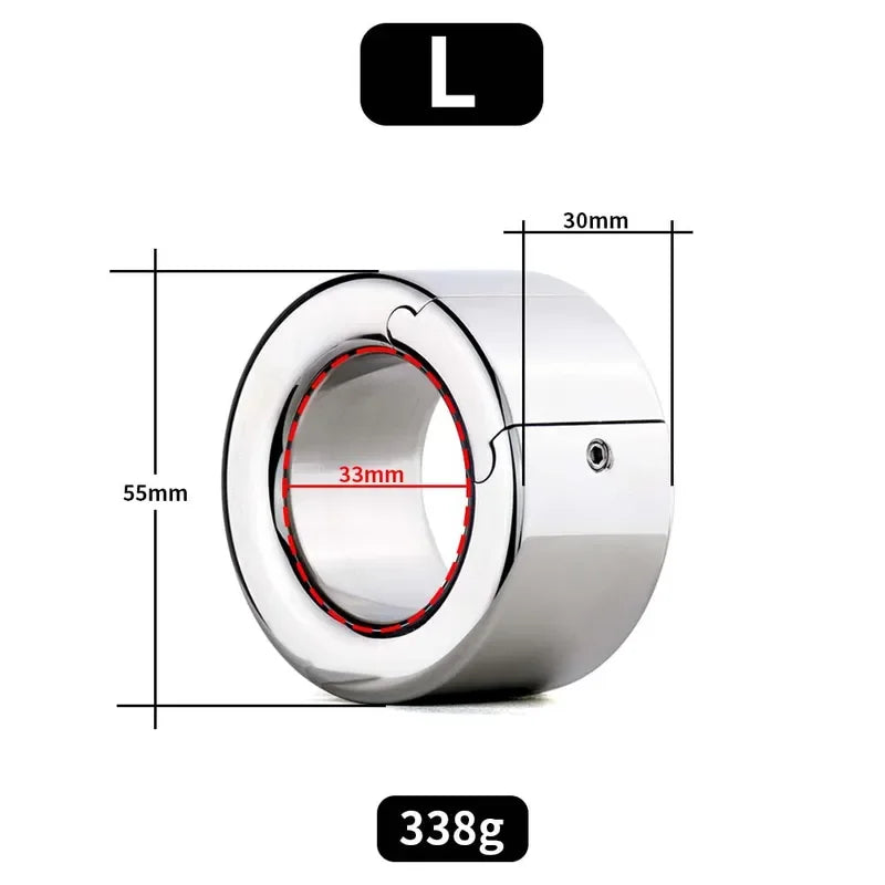 Male Rings Penis Lock Cock Ring Metal Penis Sex Toys For Men Ball Stretcher Delay Stainless Steel Penis Rings Scrotal Restraint