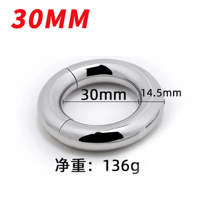 Male Scytum Ring Stainless Steel Penis Ring Scrotal Weight-Bearing Pendant Cock Ring For Men Delay Ejection Bdsm Sex Toys Rings
