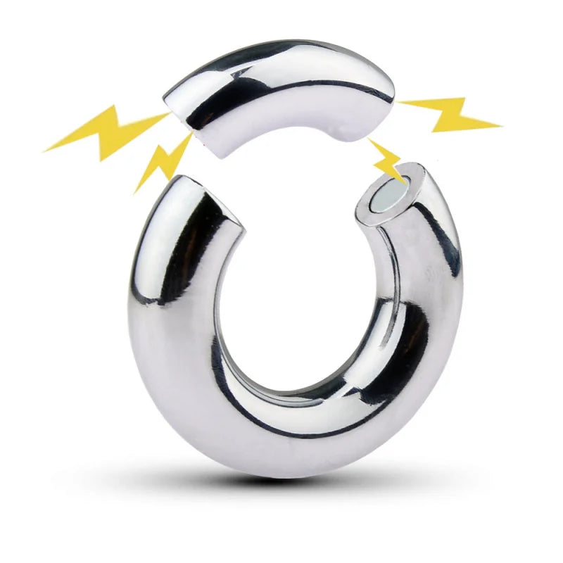 Male Scytum Ring Stainless Steel Penis Ring Scrotal Weight-Bearing Pendant Cock Ring For Men Delay Ejection Bdsm Sex Toys Rings
