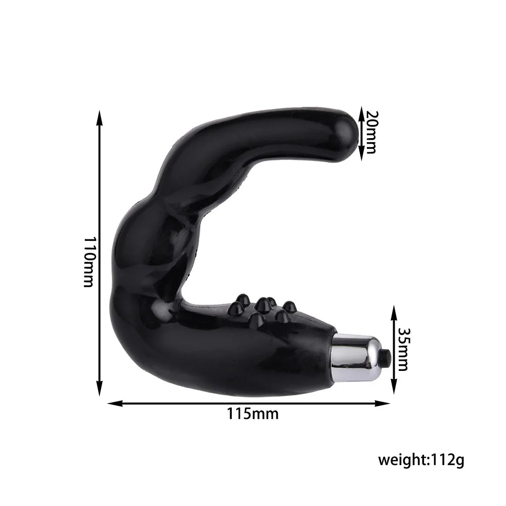 Male Sex C-type Prostate Massager Vibration Rear Court Anal Plug Masturbation Device Adult Products SM Finger Anus Sex Toy 18+