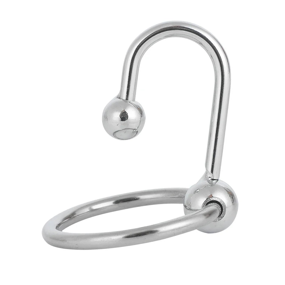 Male Sex Delay Glans Ring Metal Bead Penis Rings Stimulator Irritation Urethral Dilators Cock Ring Penis Plug Sex Toy for Men 18