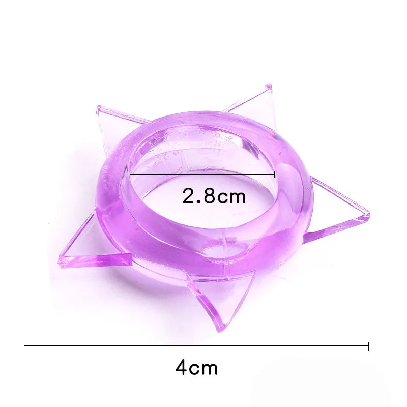 Male Sex Toys Silicone Time Delay Ejaculation Penis Ring Sex Toys Adults Cock Rings Product Male Crystal Ring Shape Random 3pcs