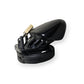 Male Silicone Chastity Cock Cage Penis Belt Lockable Device with 5 Cock Ring Penis Sleeve Lock Bondage Sex Toys for Men