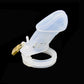 Male Silicone Chastity Cock Cage Penis Belt Lockable Device with 5 Cock Ring Penis Sleeve Lock Bondage Sex Toys for Men