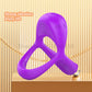 Male Silicone Penis Ring 3 in 1 Ultra Soft Cock Ring 1 Vibration for Erection Enhancing Time Delay Ejaculation Sex Toys for Men