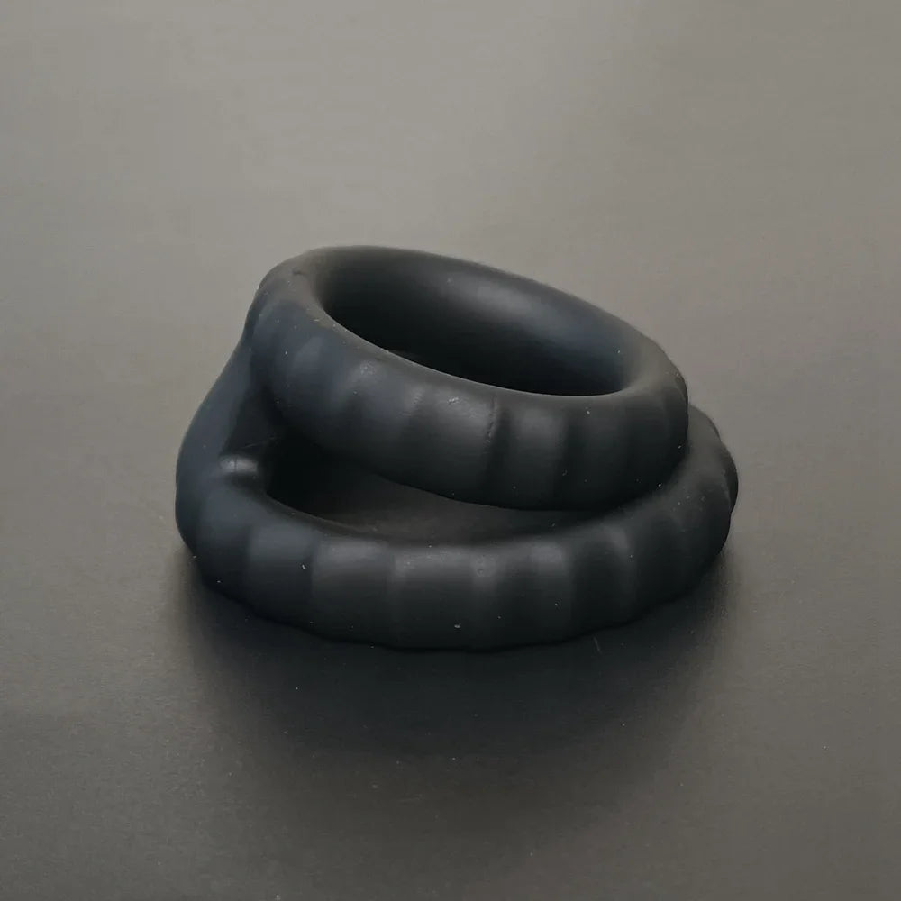 Male Silicone penis lock cock Ring Erection Sleeve Delay Ejaculation Reusable Condom Enlargement ball stretcher Sex Toy for Men