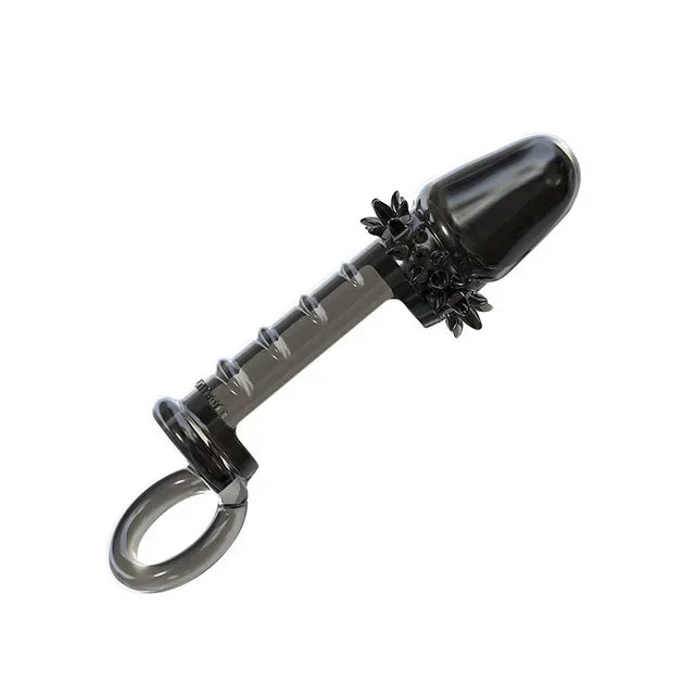 Male Silicone penis lock cock Ring Erection Sleeve Delay Ejaculation Reusable Condom Enlargement ball stretcher Sex Toy for Men