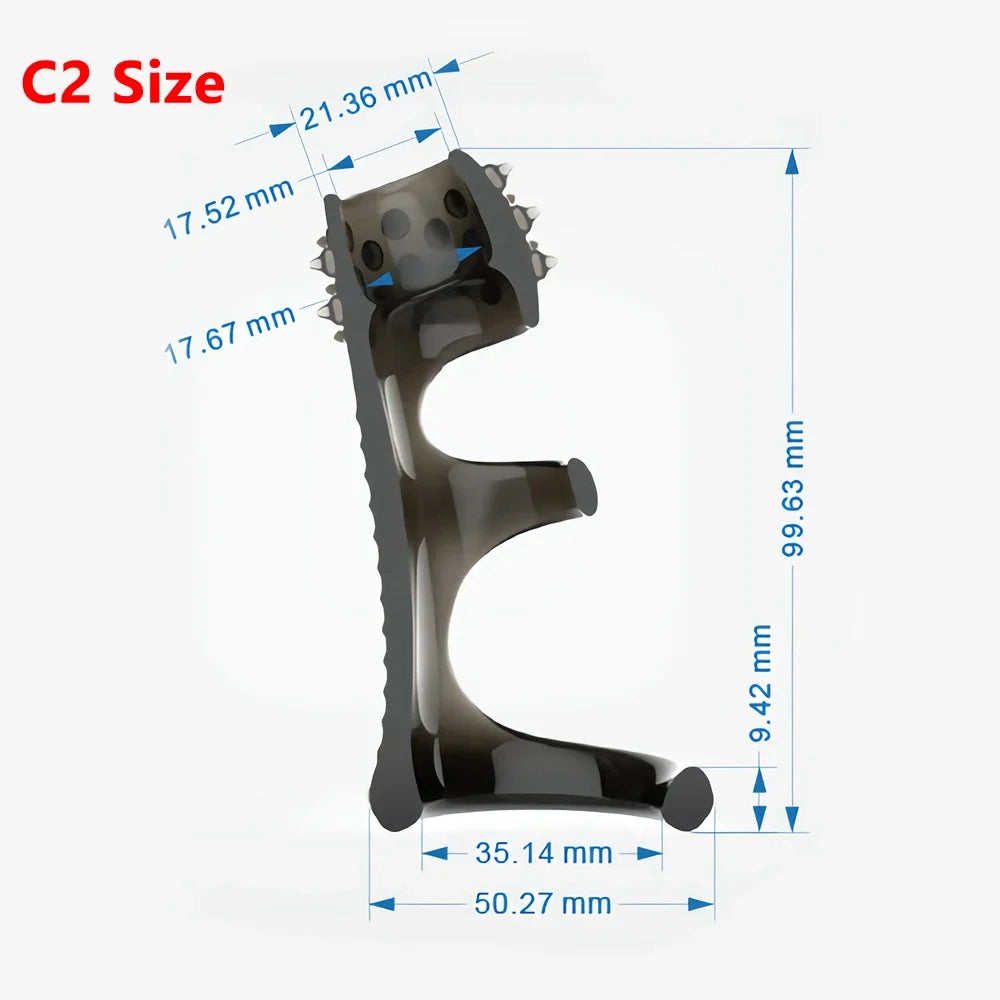Male Silicone penis lock cock Ring Erection Sleeve Delay Ejaculation Reusable Condom Enlargement ball stretcher Sex Toy for Men