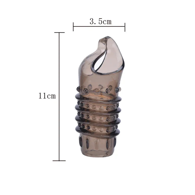 Male Silicone penis lock cock Ring Erection Sleeve Delay Ejaculation Reusable Condom Enlargement ball stretcher Sex Toy for Men