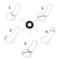 Male Silicone penis lock cock Ring bondage Erection Delay Ejaculation Reusable Enlargement ball beads stretcher BDSM Sex Toy Men