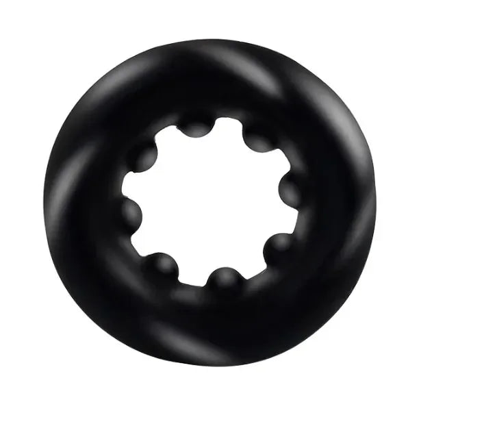 Male Silicone penis lock cock Ring bondage Erection Delay Ejaculation Reusable Enlargement ball beads stretcher BDSM Sex Toy Men