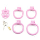 Male Slave Super Mini Abstinence Ring Anti Cheating Chastity Cage ABS Penis Cage Cock Ring With Lock Sex Toys For Men BDSM Sissy