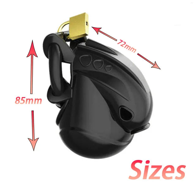 Male Small Chastity Device Cock Cage Cock Cage Penis Ring Bondage Loyalty Device Adjustable Ring Size Fetish Sex Toy for Men 18+