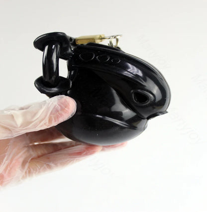 Male Small Chastity Device Cock Cage Cock Cage Penis Ring Bondage Loyalty Device Adjustable Ring Size Fetish Sex Toy for Men 18+