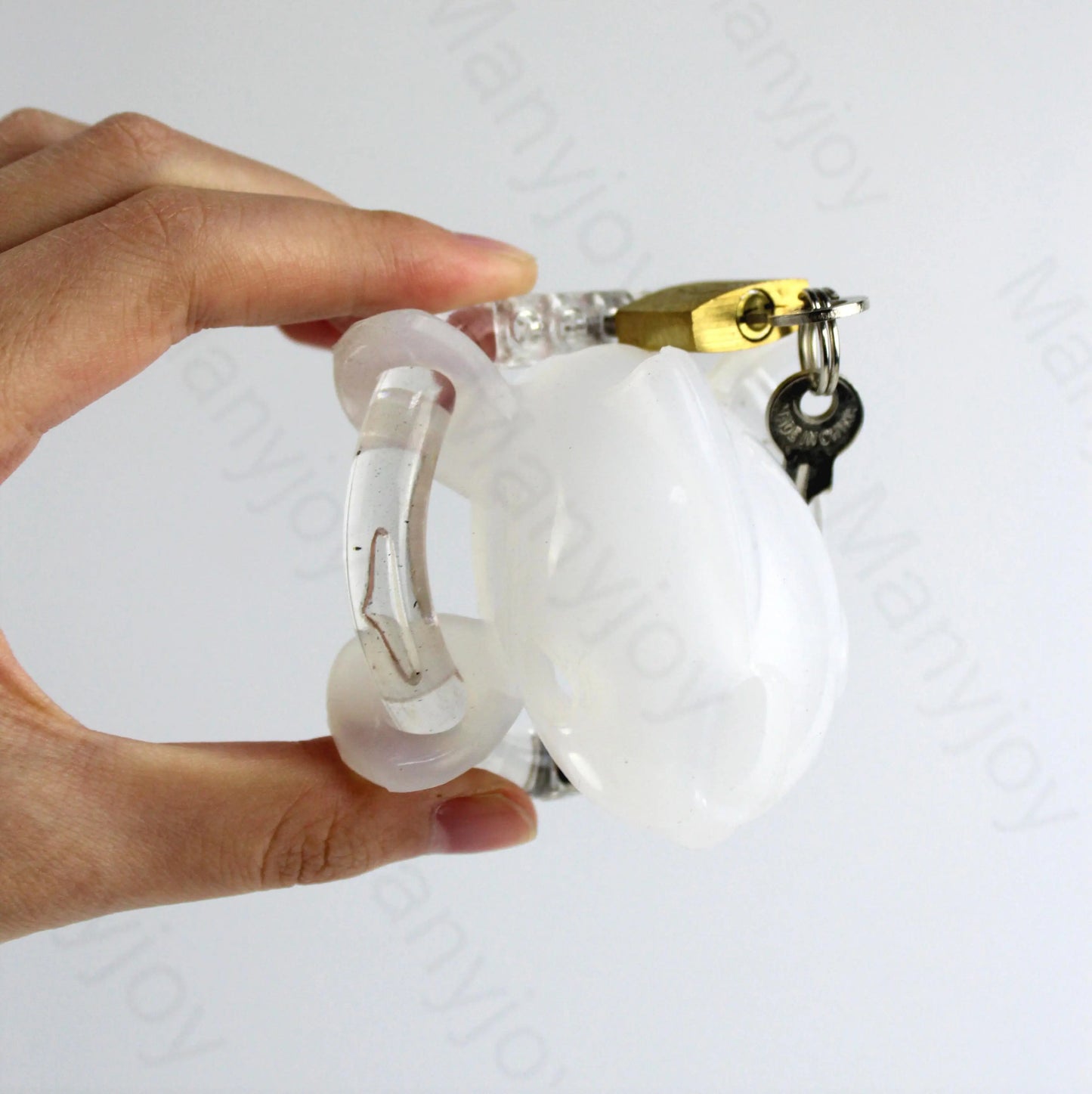 Male Small Chastity Device Cock Cage Cock Cage Penis Ring Bondage Loyalty Device Adjustable Ring Size Fetish Sex Toy for Men 18+