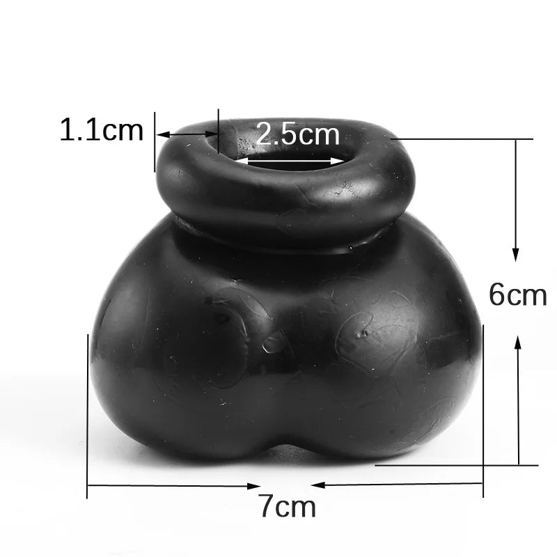 Male Soft Comfortable Silicone Ball Bag Ball Stretcher Snug Scrotum Ballstretcher Ballsack Testicle Bondage Sex Toys For Adults