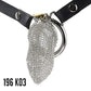 Male Stainless Mesh Chastity Cage Penis Lock Cock Ring Erection Denial Anti-Escape Control BDSM Cage Erotic Sex Toy For Men Gay