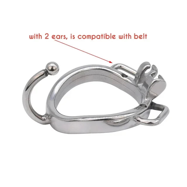 Male Stainless Mesh Chastity Cage Penis Lock Cock Ring Erection Denial Anti-Escape Control BDSM Cage Erotic Sex Toy For Men Gay