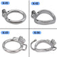 Male Stainless Mesh Chastity Cage Penis Lock Cock Ring Erection Denial Anti-Escape Control BDSM Cage Erotic Sex Toy For Men Gay