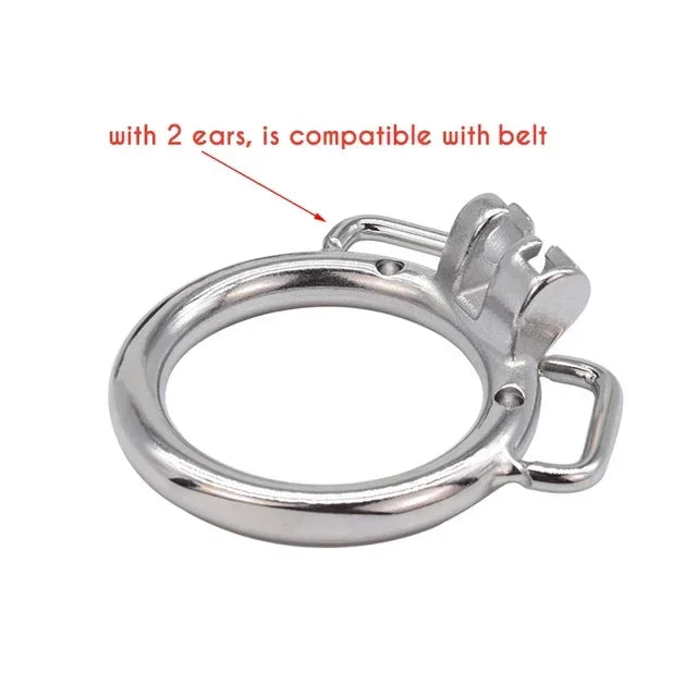 Male Stainless Mesh Chastity Cage Penis Lock Cock Ring Erection Denial Anti-Escape Control BDSM Cage Erotic Sex Toy For Men Gay