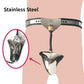 Male Stainless Steel Baffles Chastity Belt Bondage Chastity Device Anal Beads Anus Ring Cbt BDSM Bird Cage for Men Gay